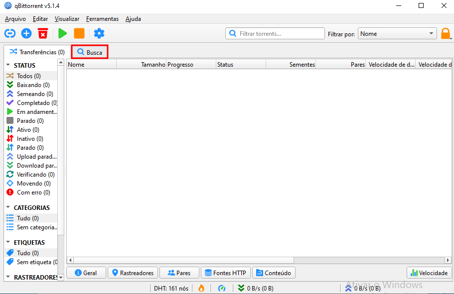 qbittorrent aba de busca